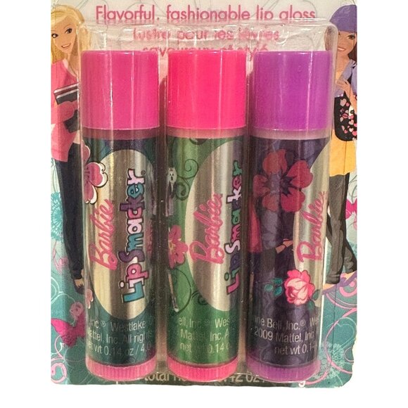 Vintage Bonne Bell #251 3pc Set Barbie Lip Smacker Balm Lipgloss Bubble Font - Picture 4 of 8